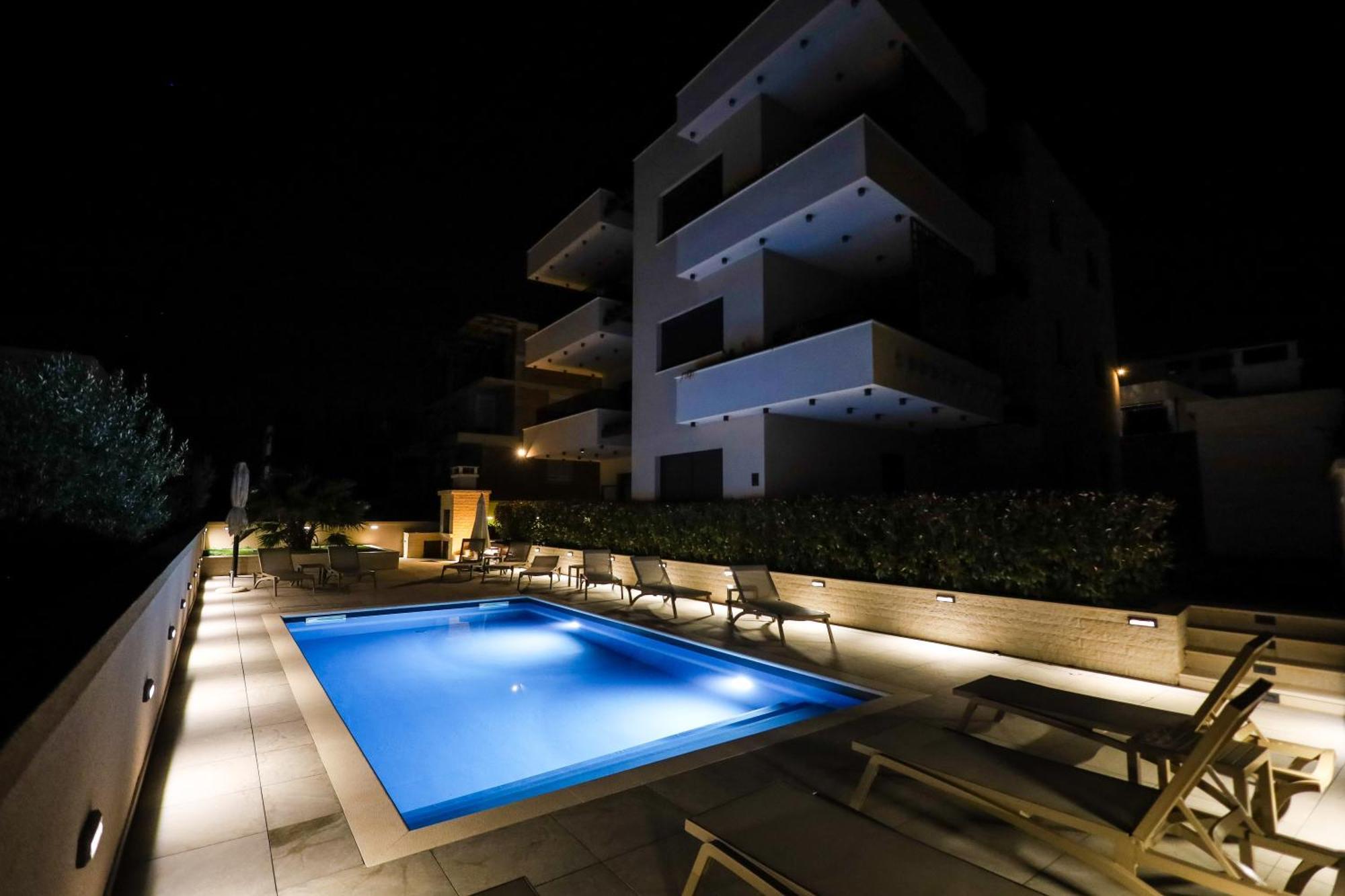 Sea Bay View Apartment - Appartement Avec Piscine Et Magnifique Vue Sur Mer Sveti Filip i Jakov Ngoại thất bức ảnh